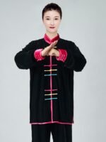 Women’s Velvet Tai Chi Suit – Warm Autumn Winter Series