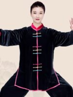 Women’s Velvet Tai Chi Suit – Warm Autumn Winter Series - Image 2