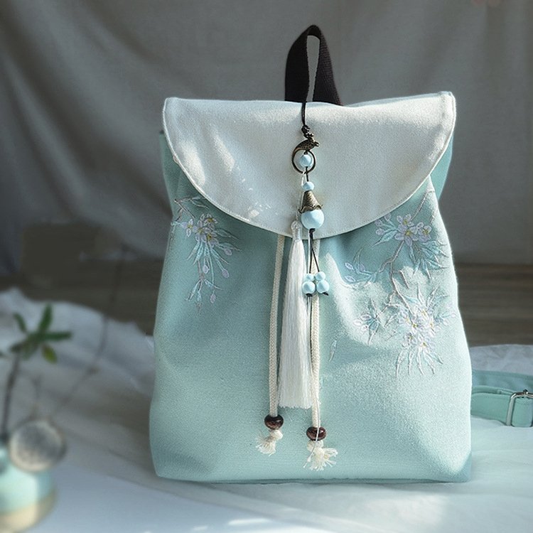 Chinese Style Vintage Canvas Backpack