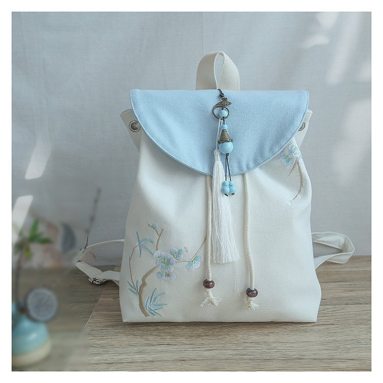 Chinese Style Vintage Canvas Backpack