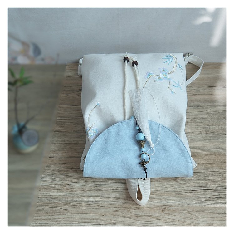 Chinese Style Vintage Canvas Backpack