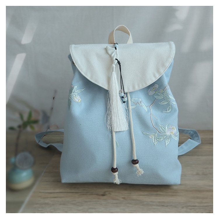 Chinese Style Vintage Canvas Backpack