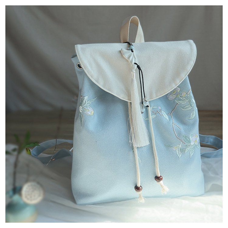Chinese Style Vintage Canvas Backpack
