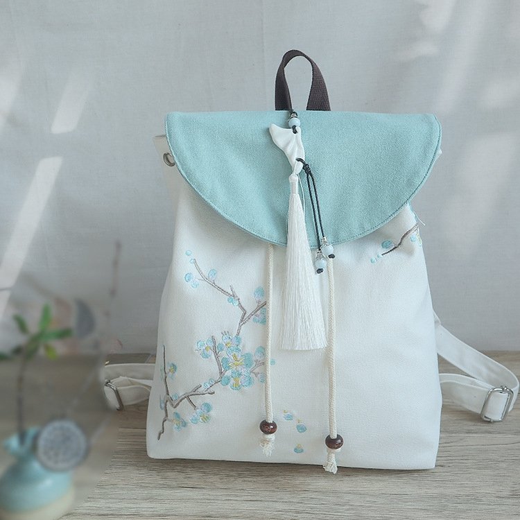 Chinese Style Vintage Canvas Backpack