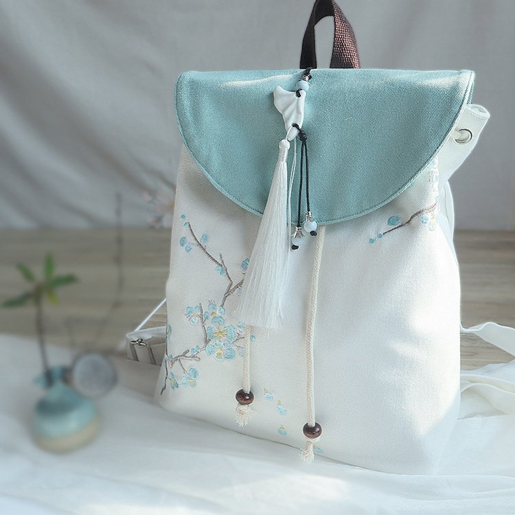 Chinese Style Vintage Canvas Backpack