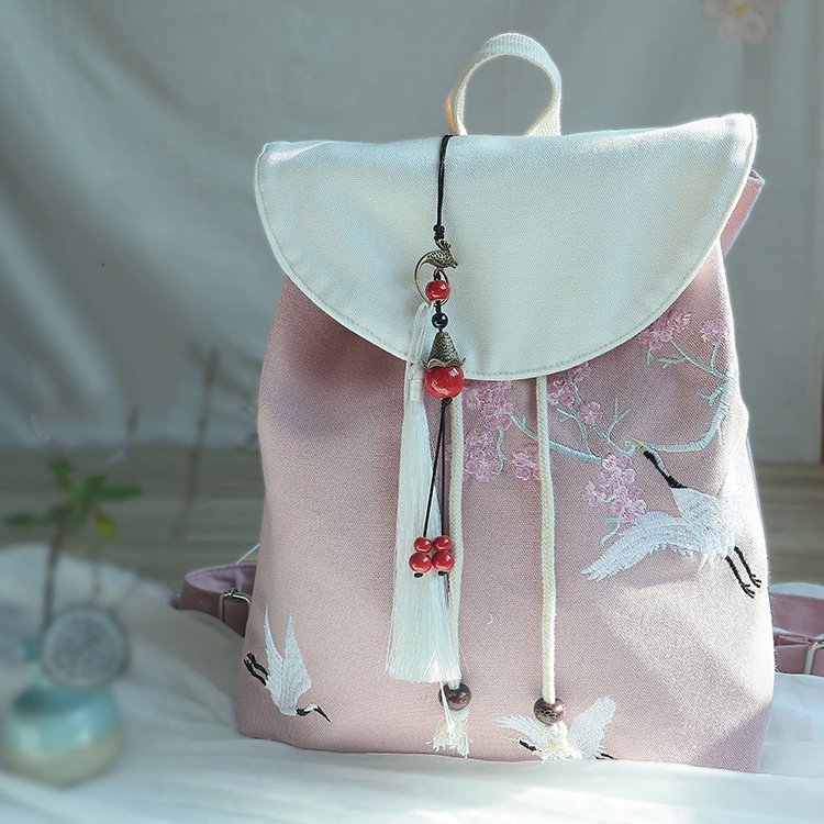 Chinese Style Vintage Canvas Backpack