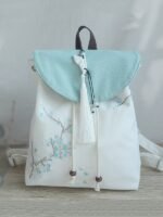 Chinese Style Vintage Canvas Backpack - Image 4