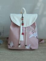 Chinese Style Vintage Canvas Backpack - Image 5