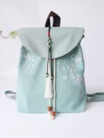 Chinese Style Vintage Canvas Backpack - Image 8