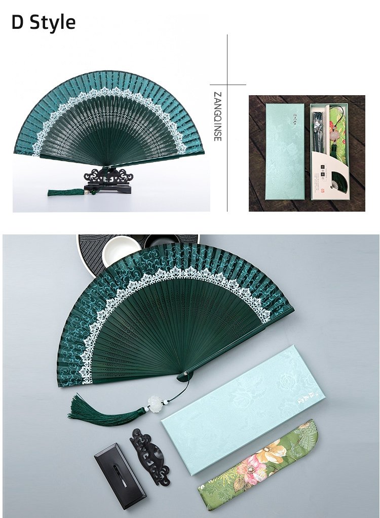 Vintage Chinese Hand Fans Hanfu Qipao Dance Folding Fan