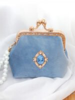Vintage Cheongsam Bag Velvet Mouth Gold Bag Coin Wallet - Image 4
