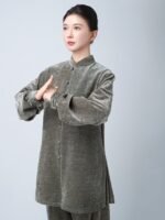 Winter Tai Chi Suit – Warm Fleece Kung Fu Training Uniform - Image 4