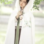 Winter Cloak With Hood Hanfu Long Cloak