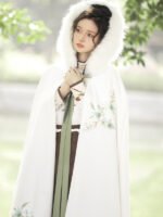 Winter Cloak With Hood Hanfu Long Cloak