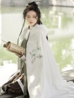Winter Cloak With Hood Hanfu Long Cloak - Image 3