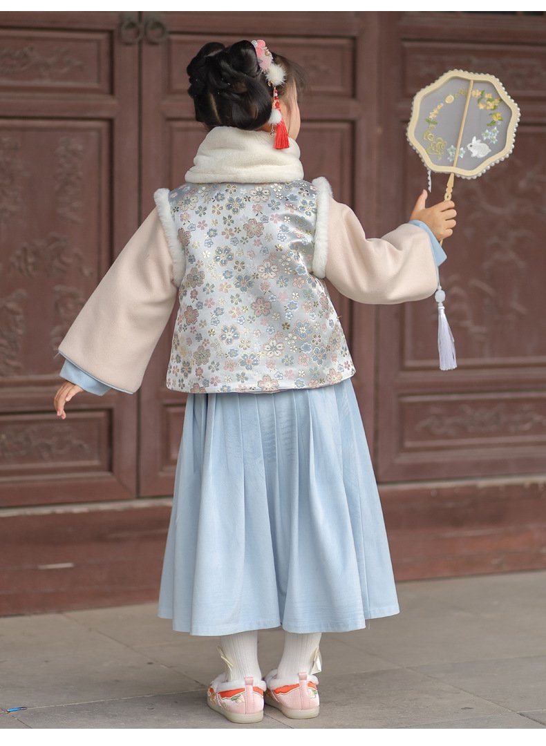 Winter Dress Girl Tang Suit