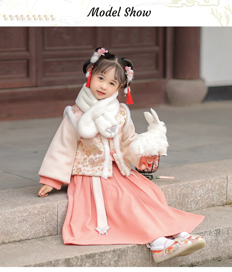 Winter Dress Girl Tang Suit