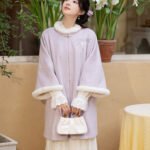 Winter Hanfu Coat Embroidered Tang-Inspired Long Jacket