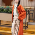 Winter Hanfu Set for Women Ming Dynasty Jacket with Skirt