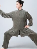 Winter Tai Chi Suit – Warm Fleece Kung Fu Training Uniform - Image 3