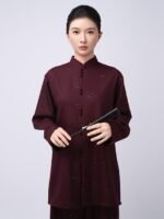 Winter Zen Tai Chi Outfit for Women – Textured Flow Training Set