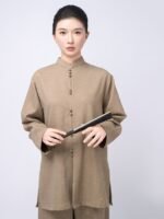 Winter Zen Tai Chi Outfit for Women – Textured Flow Training Set - Image 5