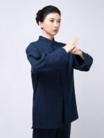Winter Zen Tai Chi Outfit for Women – Textured Flow Training Set - Image 3