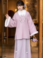 Improved Winter Hanfu Dress Winter Coat - Image 3