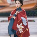 Women Soft Wool Shawls And Wraps