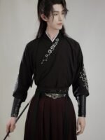 Men’s Wuxia Hanfu Robe with Embroidery for Performance - Image 3