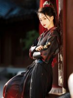 Wuxia Hanfu Outfit for Women – Song Style Martial Arts Costume Set - Image 5