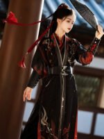 Wuxia Hanfu Outfit for Women – Song Style Martial Arts Costume Set - Image 3
