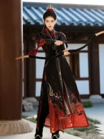 Wuxia Hanfu Outfit for Women – Song Style Martial Arts Costume Set - Image 2