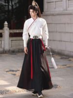 Wuxia Hanfu Set for Women & Men – Unisex Martial Arts Costume Outfit - Image 4