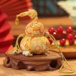 Chinese Gourd Sachet Hanging Ornament – Embroidered Refillable Festival Gift - Image 5