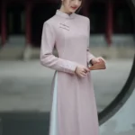 Zen Linen Dress Embroidered Long Dress