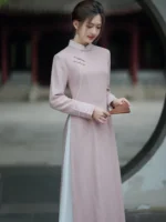 Zen Linen Dress Embroidered Long Dress