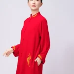 Zen Embroidered Tai Chi Outfit for Women – Flowing Martial Arts Set