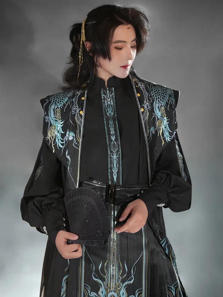 Black Hanfu Male Chinese Traditional Costume