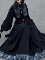 Black Skirt Women Traditional Chinese Style Dress - Image 4