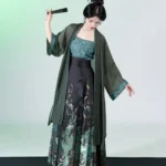 Chinese Clothing Ming Dynasty Hanfu Horse Face Skirt