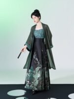Chinese Clothing Ming Dynasty Hanfu Horse Face Skirt - Image 4