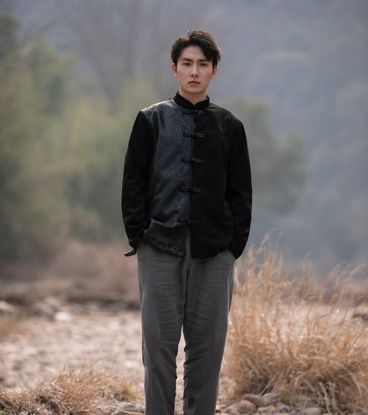 Chinese Collar Jacket Loose Tang Suit Men