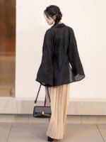 Chinese Dress Outfit Ming Style Hanfu Shirt and Dress - Image 4