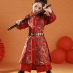Chinese Girls Hanfu Traditional Performance Costume