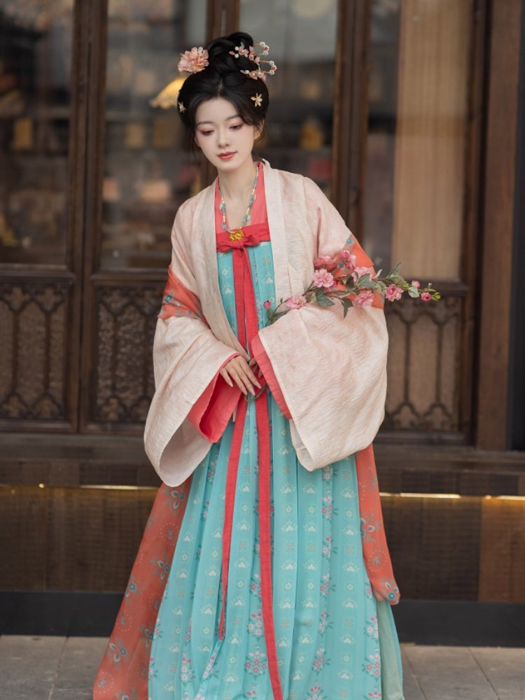 Chinese Hanfu Tang Dynasty Dress Female