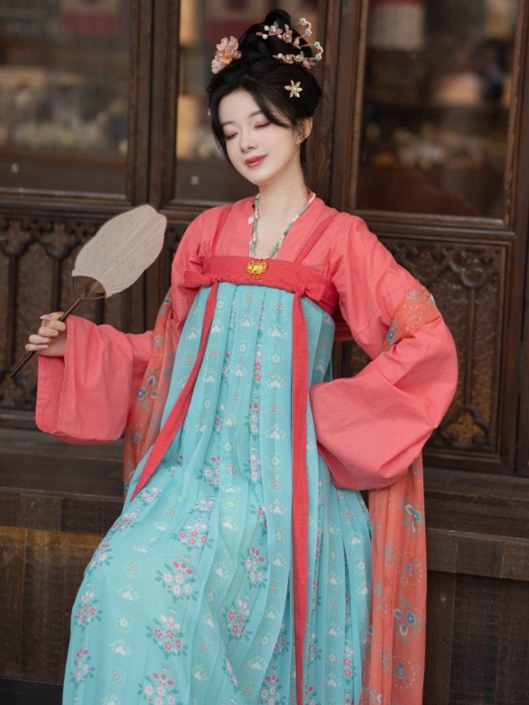 Chinese Hanfu Tang Dynasty Dress Female