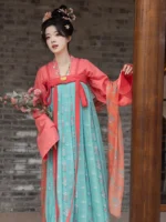 Chinese Hanfu Tang Dynasty Dress Female - Image 2