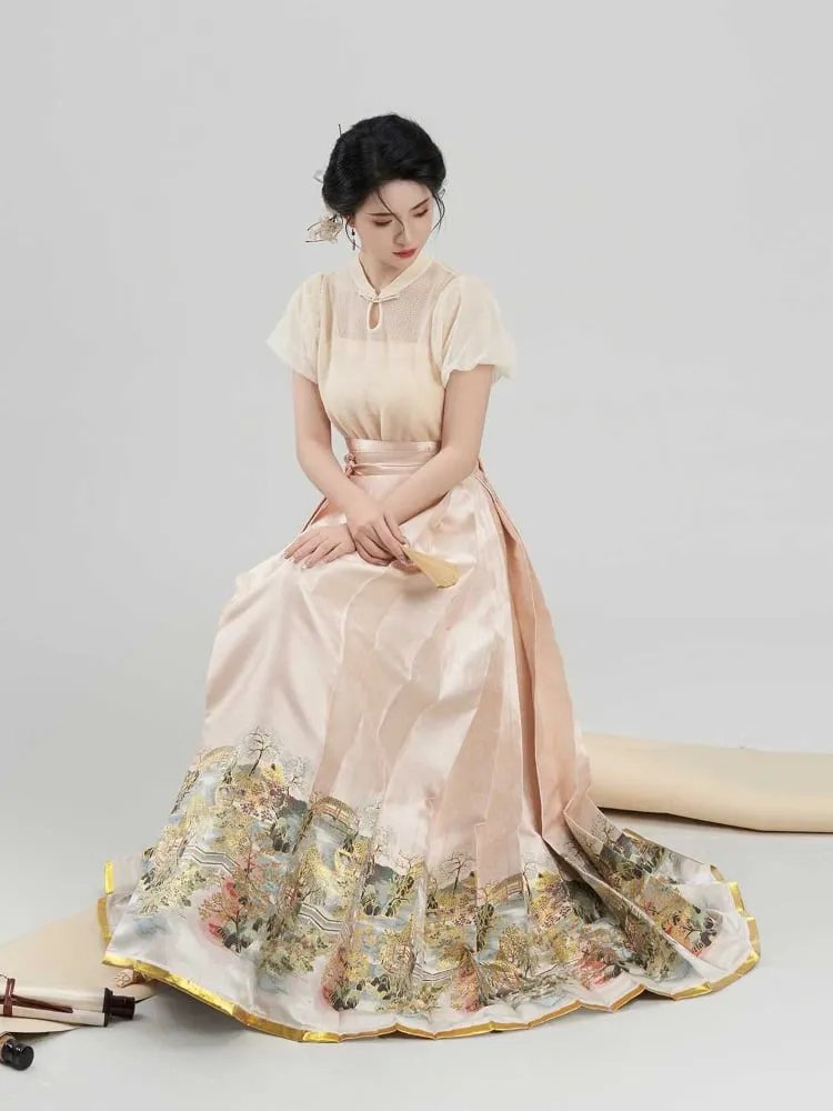 Chinese Modern Hanfu Street Fashion Dress Women