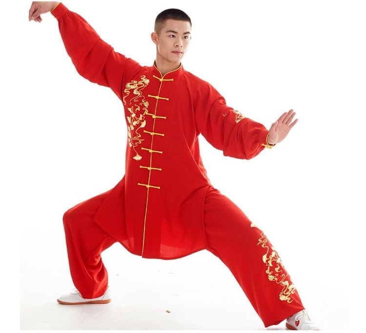 Chinese Red Tai Chi Wear for Women and Men